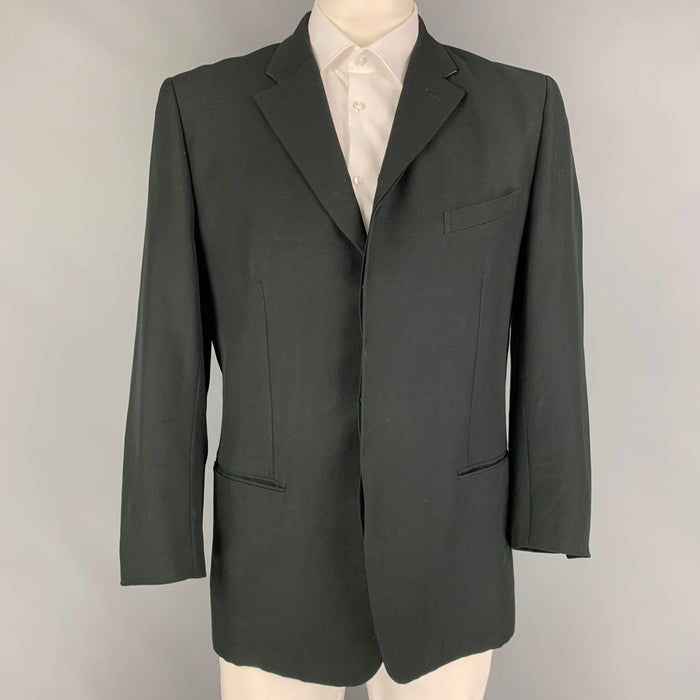 COMME des GARCONS HOMME PLUS Size L Black Notch Lapel Sport Coat