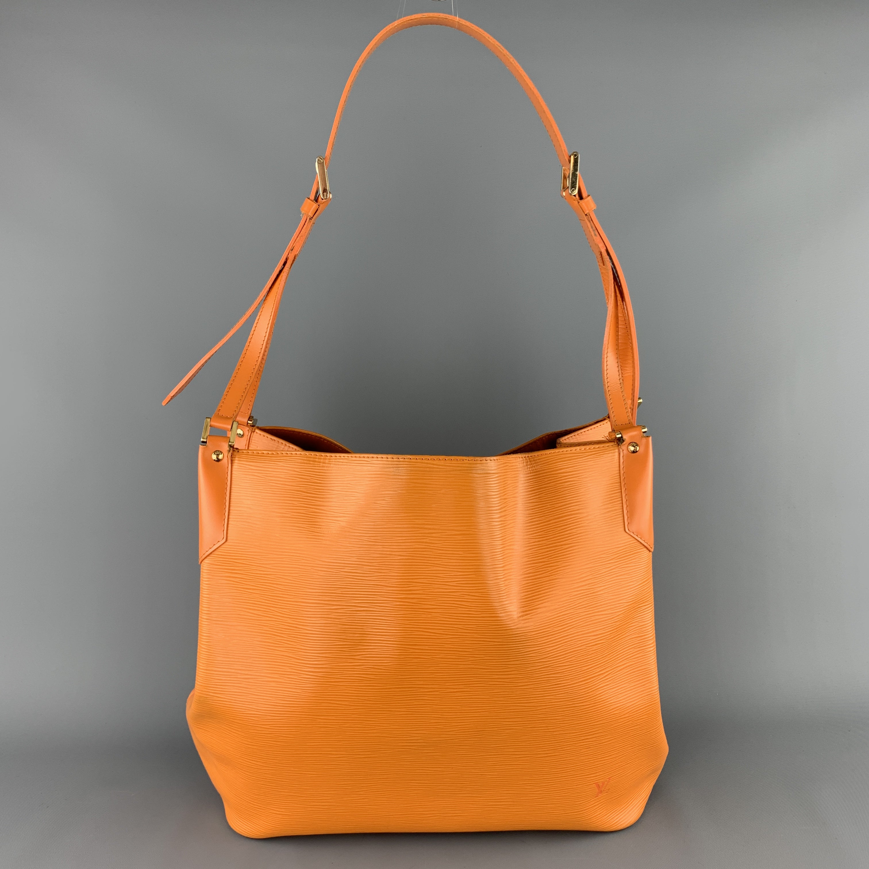 LOUIS VUITTON Orange Epi Leather MANDARA MM Large Shoulder Bag at 1stDibs