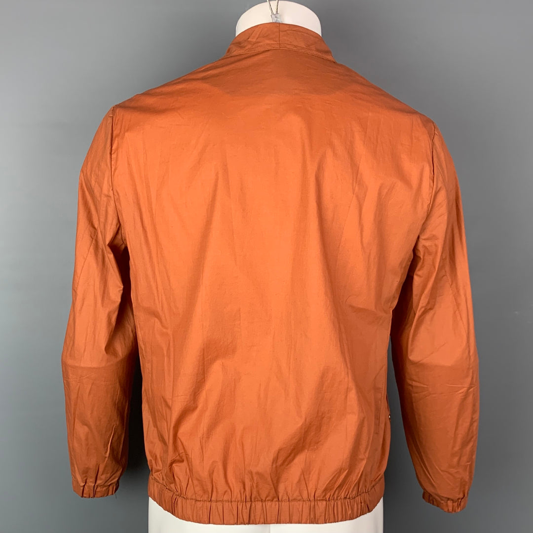 O'KEAN & Co Size 36 Rust Linen Zip Up Jacket