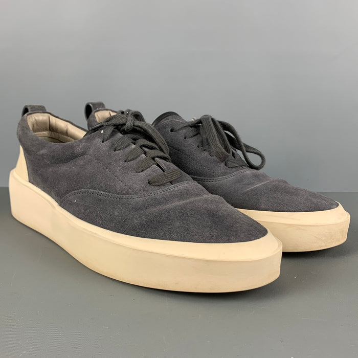 FEAR OF GOD Size 11 Gray Suede Low Top Sneakers