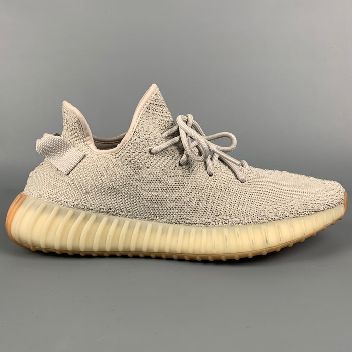 YEEZY x ADIDAS Boost 350 Size 11.5 Light Grey Lace Up Sneakers