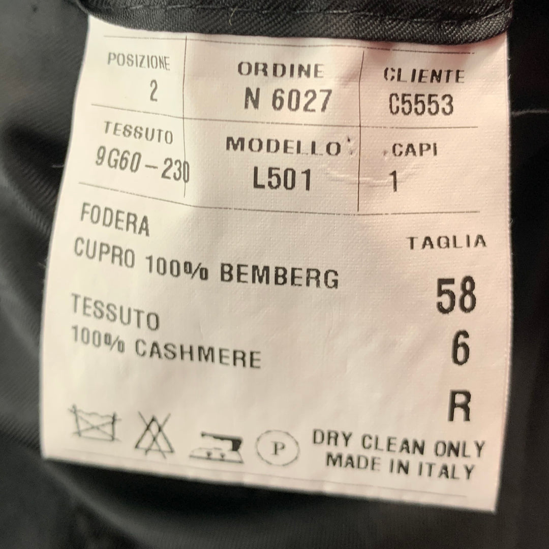 FACONNABLE Manteau boutons cachés en cachemire noir taille 48