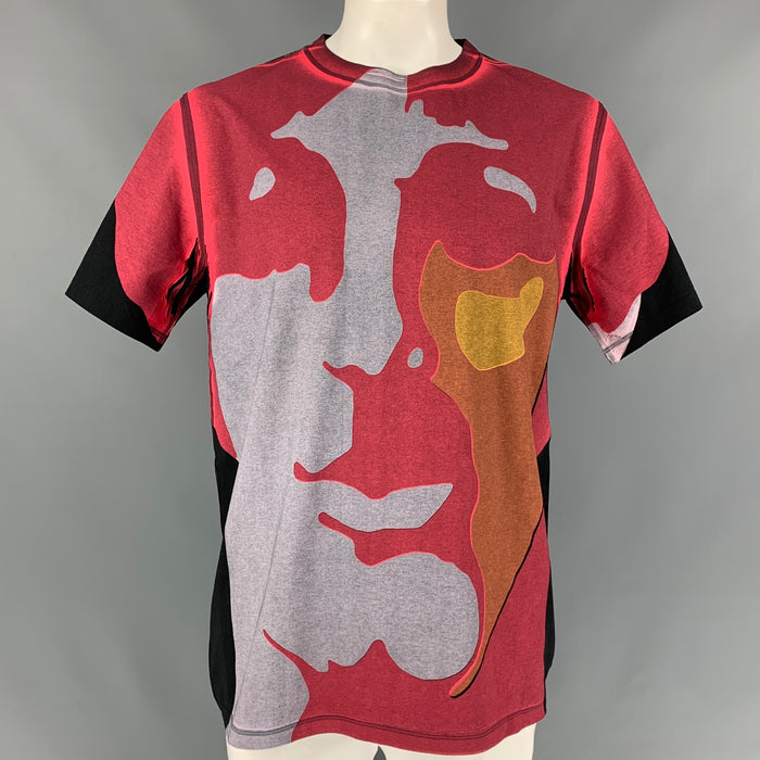 STELLA McCARTNEY x THE BEATLES Size L Multi-Color Print Cotton Crew-Neck T-shirt