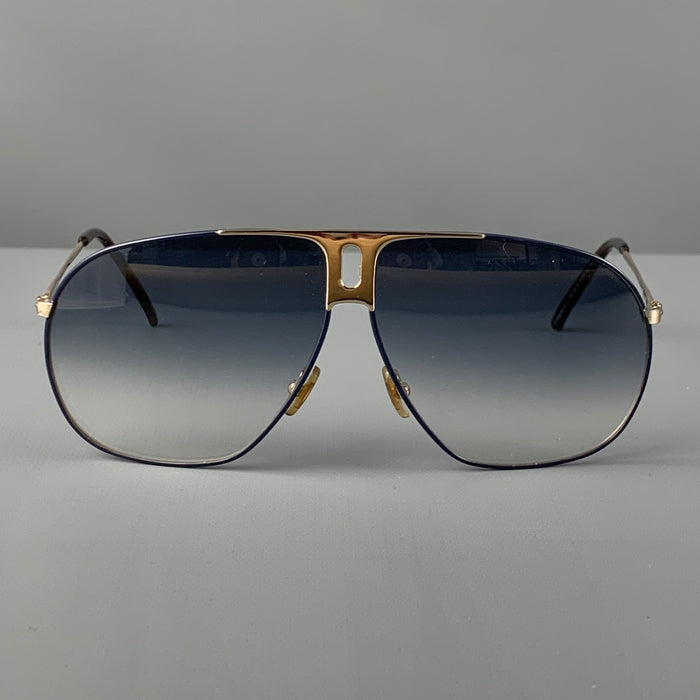 YVES SAINT LAURENT Black Silver Metal Sunglasses
