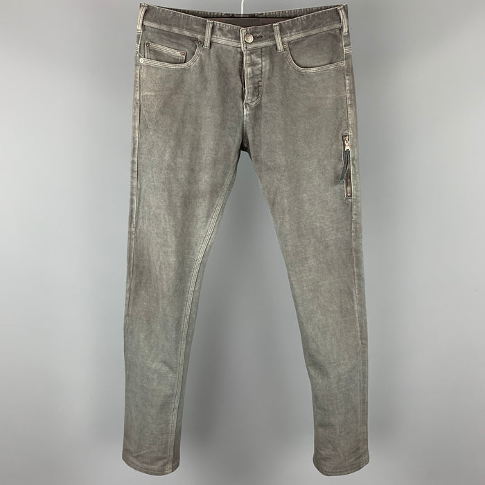 NEIL BARRETT Size 30 Grey Cotton Jean Cut Casual Pants