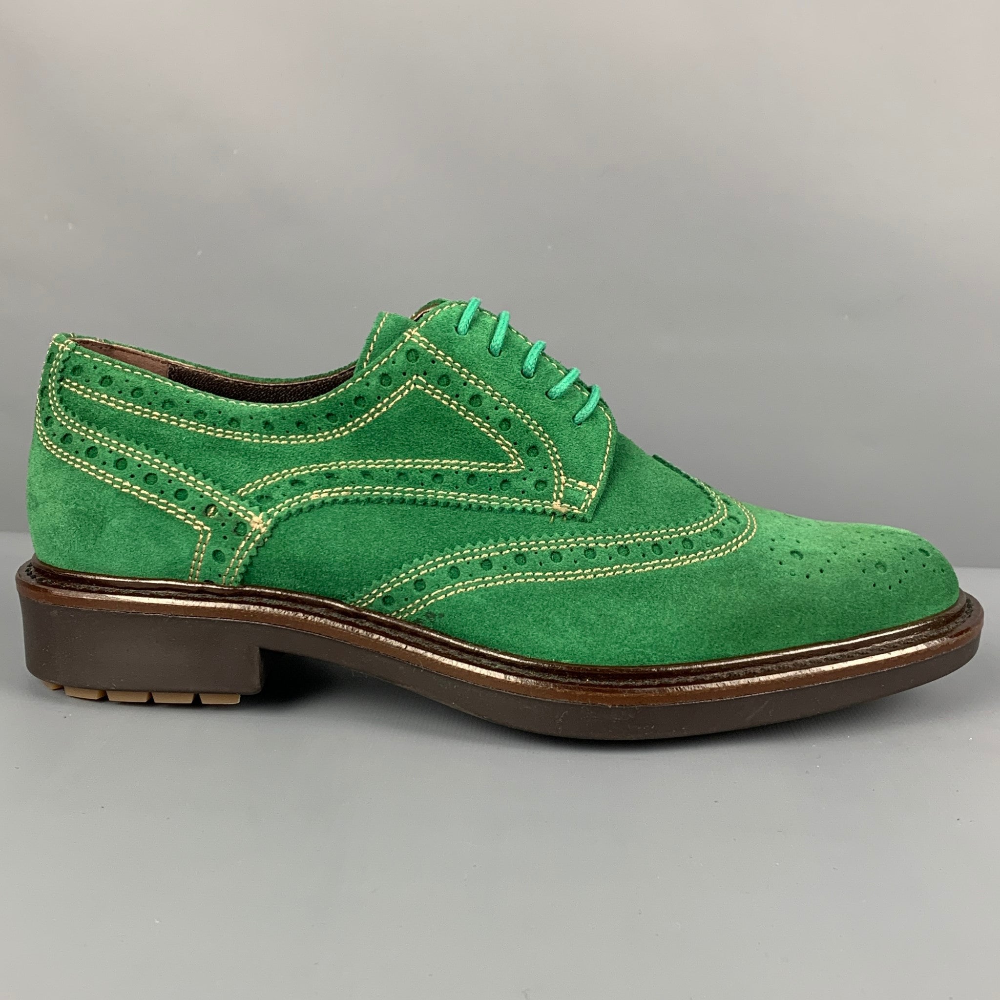 Donald J Pliner green suede Oxford wing tip shoes size 8.5 Amazon.com | Signature Donald J Pliner Mens Cane-ZB Wingtip  main image 2