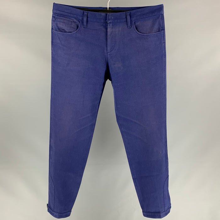 GUCCI Size 32 Navy Cuffed Casual Pants