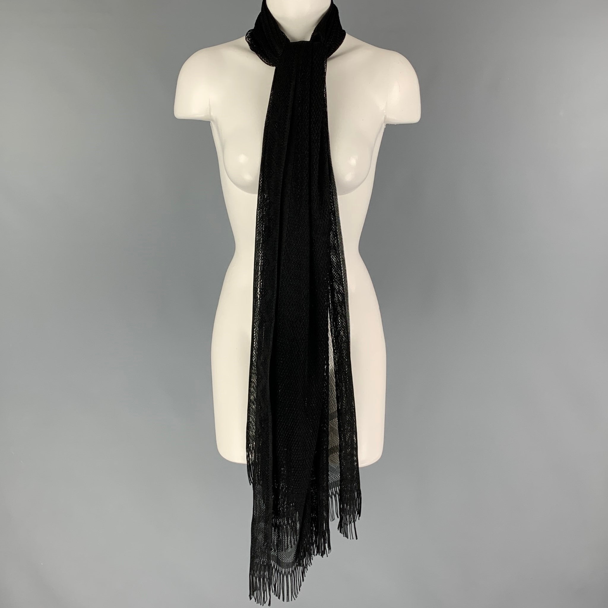 小物 PHEENY Cotton shirring scarf - black PHEENY] フィーニー Cotton shirring scarf(各色)
