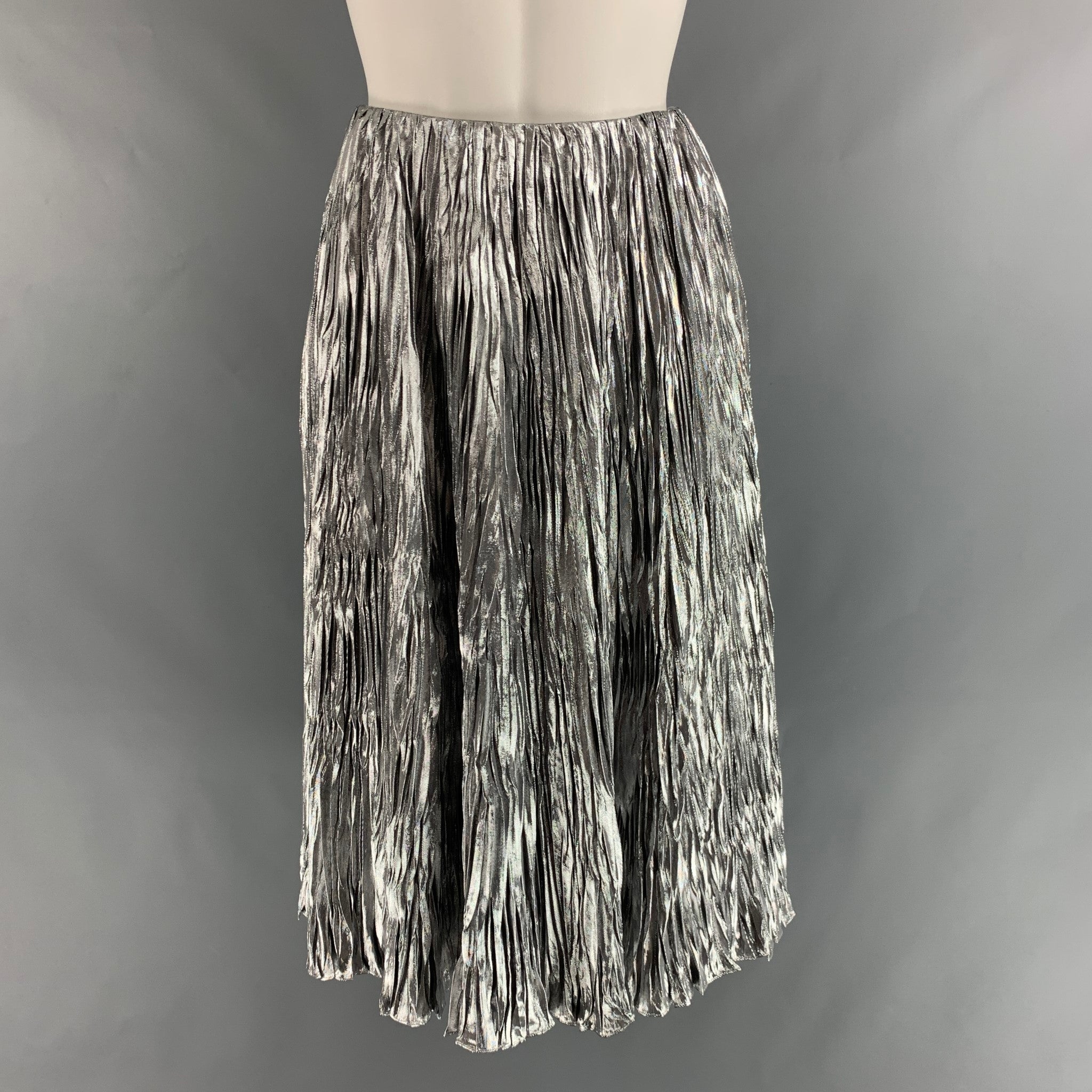 Rare london metallic pleated maxi skirt Clearance