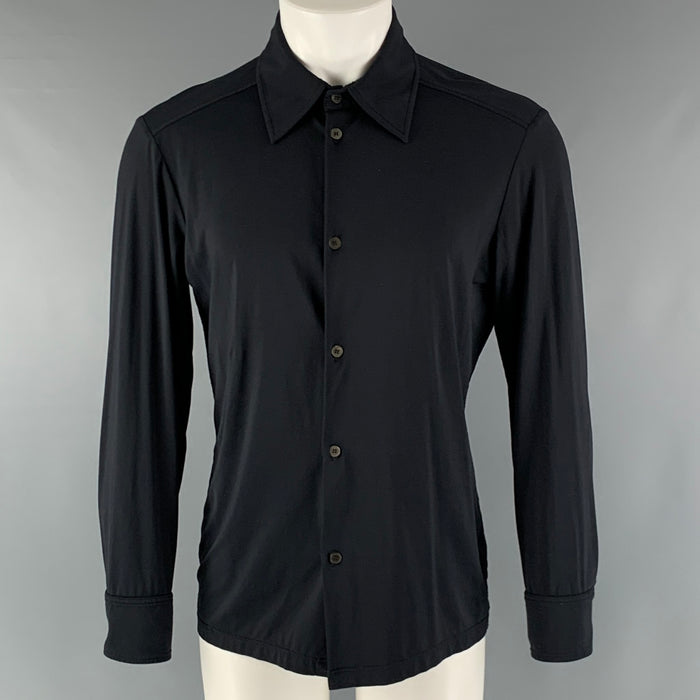 PRADA SPORT Size S Black Jersey Long Sleeve Shirt