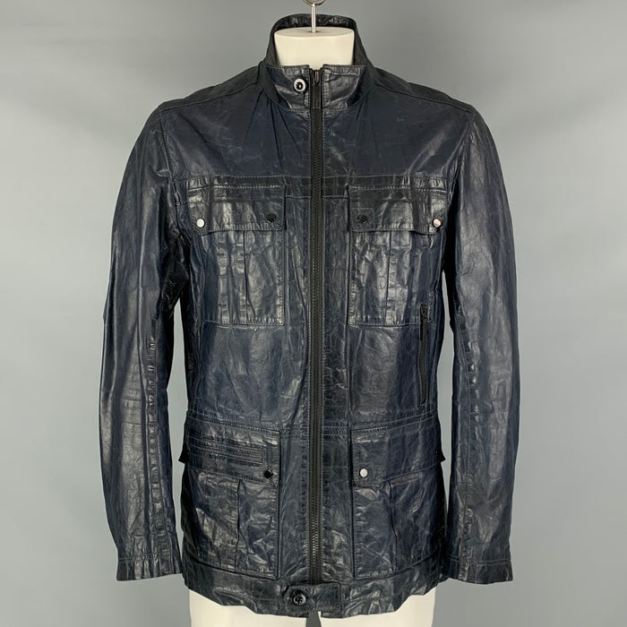 HUGO BOSS Size 44 Black Zip Up Jacket
