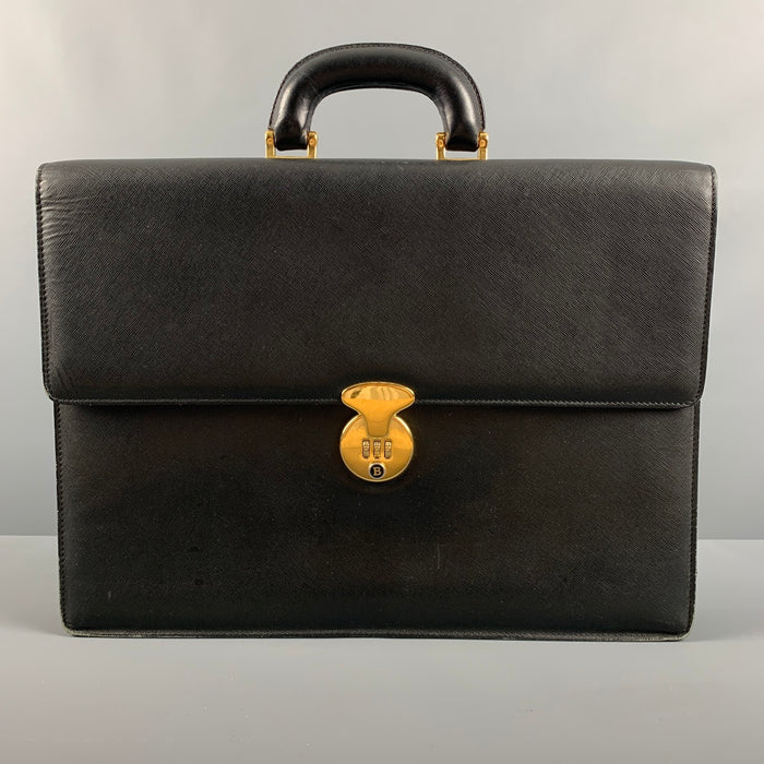 BALLY Black Leather Briefcase Bags