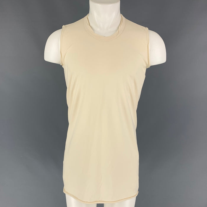 RICK OWENS SPHINX FW 15 Beige Sleeveless T-shirt