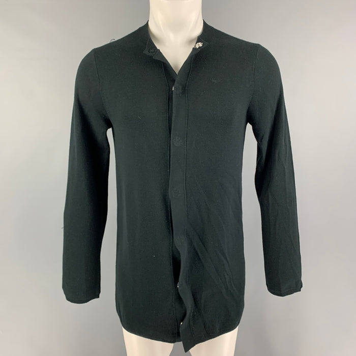 COMME des GARCONS HOMME PLUS Size S Black Long Sleeve Cardigan