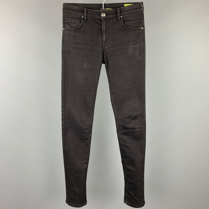 VERSACE JEANS Size 31 Black Denim Skinny Jeans