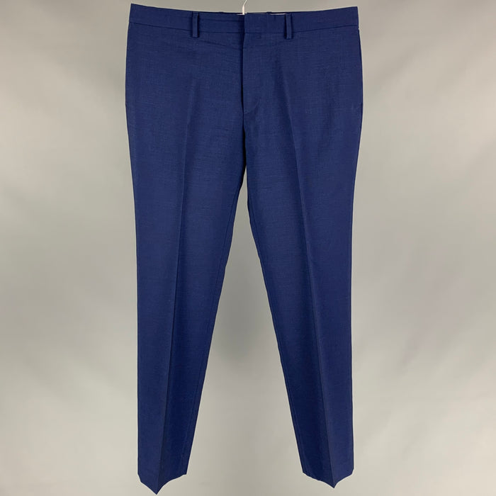 PAUL SMITH Talla 32 Pantalón de vestir azul marino de pierna estrecha