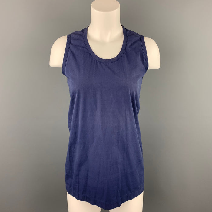 COMME des GARCONS Size M Blue Cotton Tank Top