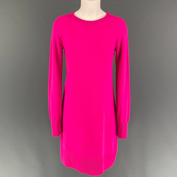 MICHAEL KORS Size S Pink Cashmere Long Sleeve Dress