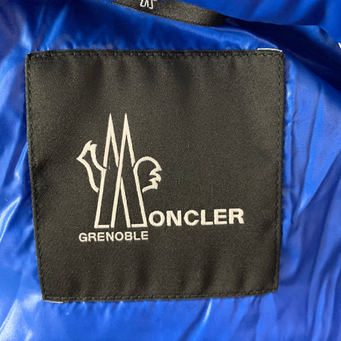 MONCLER GRENOBLE Size XL Red Corduroy Cotton Hooded Jacket