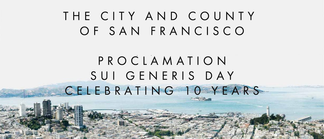That The Board Of Supervisors Proclaims October 8, 2016 To Be Sui Generis Day In The City And County Of San Francisco.