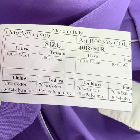 PAUL SMITH Size 36 Soho Fit Purple Lavender Wool Notch Lapel Suit