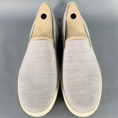 ROTHY'S Size 13 Grey Wool Blend Slip On Sneakers
