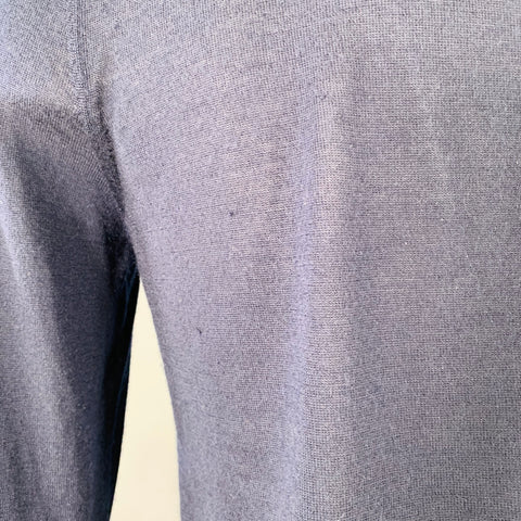 PRADA Size S Navy Knit Cashmere Turtleneck Long Sleeve Pullover