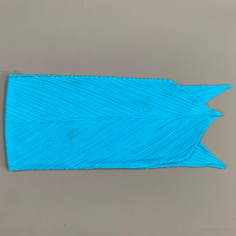 PLEATS PLEASE by ISSEY MIYAKE Blue Pleated Scarves & Shawls