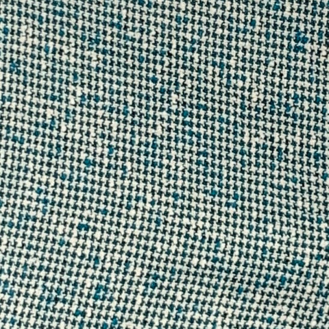 ENTRE AMIS Size 36 Green White Houndstooth Cotton Blend Casual Pants