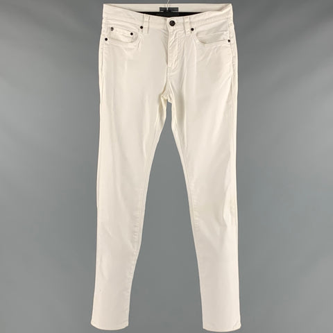 JOHN VARVATOS Taille 30 Jean élasthanne coton blanc cassé