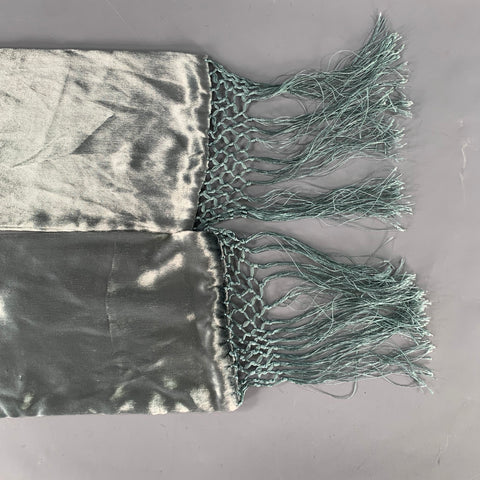 MAX MARA Silver Fringe Scarf