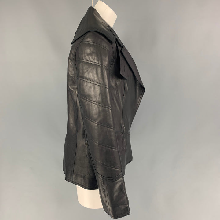 ALEXANDER WANG Size S Black Quilted Calfskin Jacket