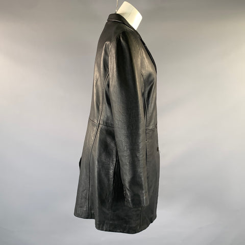 REACTION by KENNETH COLE Size M Black Leather Jacket