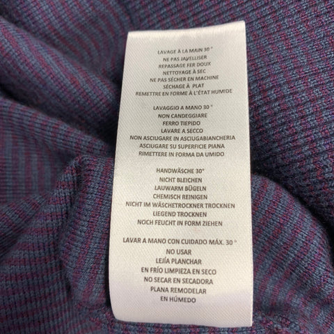 PS by PAUL SMITH Size S Purple Multi Color Stripe Cotton Merino Wool Pullover