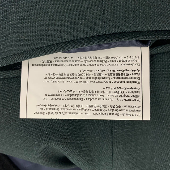 SUITSUPPLY Size 40 Forest Green Wool Buttoned Vest