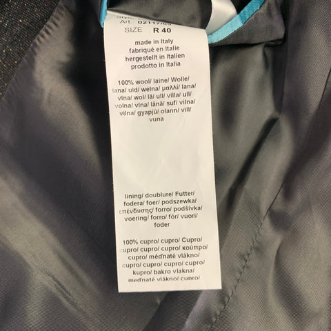 PAUL SMITH Size 40 Black Gold Heather Wool Notch Lapel Suit