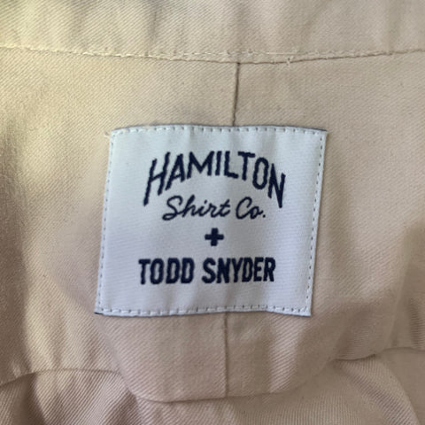HAMILTON Size M Khaki Long Sleeve Long Sleeve Shirt