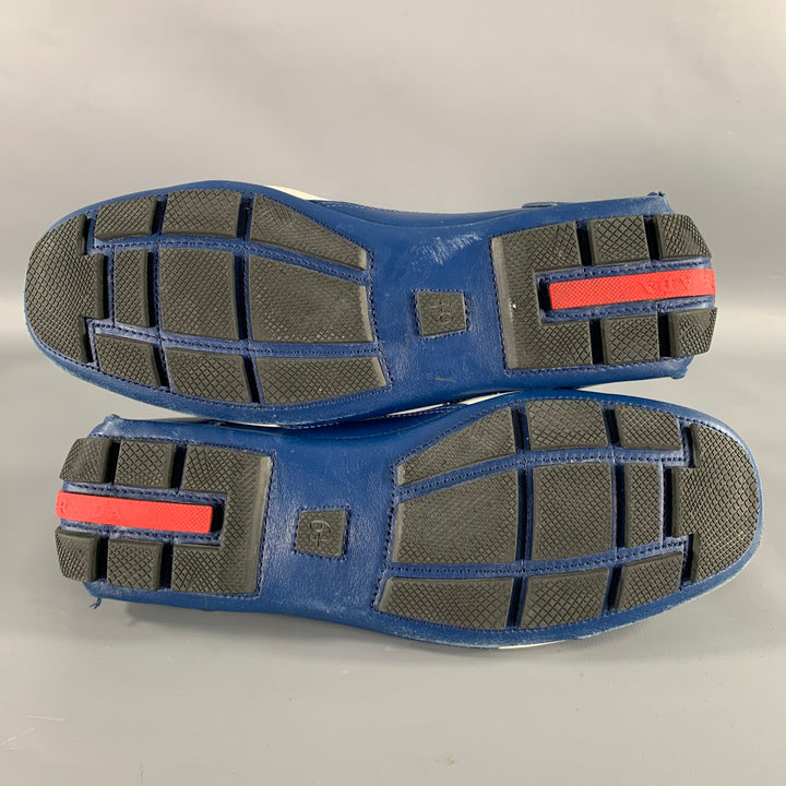 PRADA Size 7.5 -Monte Carlo- Blue White Color Block Sneakers