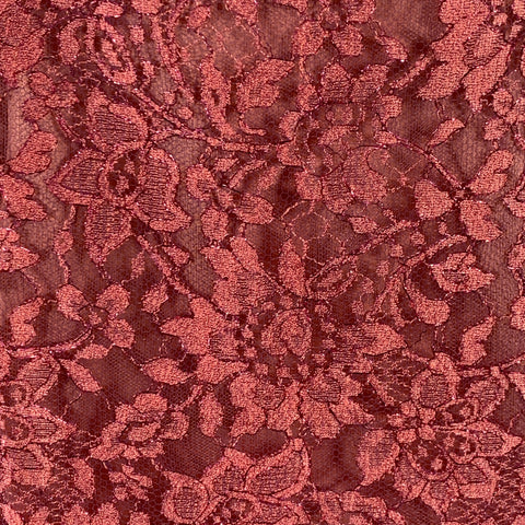 DOLCE & GABBANA Size 6 Pink Rayon Blend Lace Pencil Midi Skirt