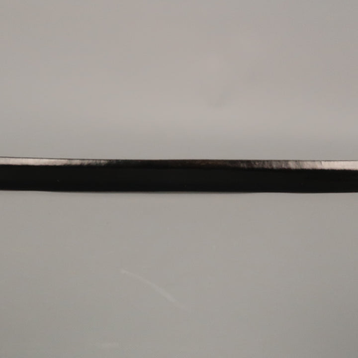 WCM NEW YORK Size L Black Solid Calfskin Belt