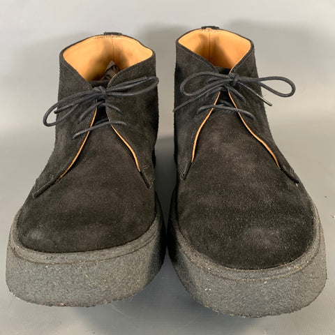 GEORGE COX Size 10 Black 4345 Leather Lace Up Shoes