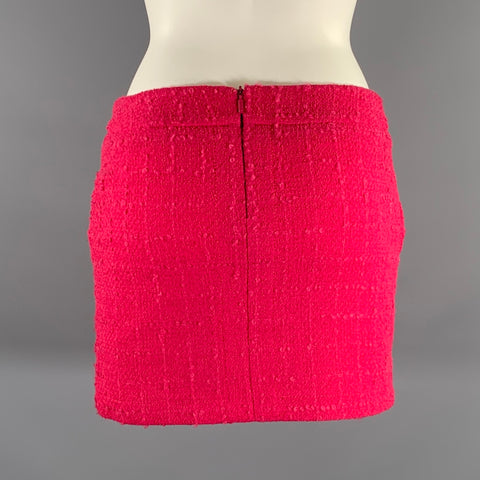 VERSUS by GIANNI VERSACE Size 2 Pink Wool Blend Mini Skirt