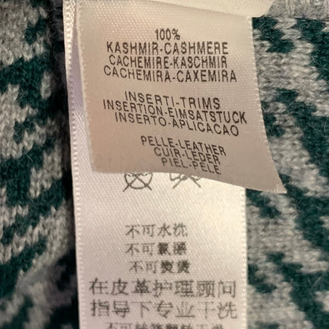 ERMENEGILDO ZEGNA Size M Grey Cashmere Zip Up Cardigan