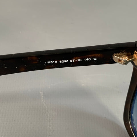 TOM FORD Brown Tortoiseshell Acetate Square Sunglasses