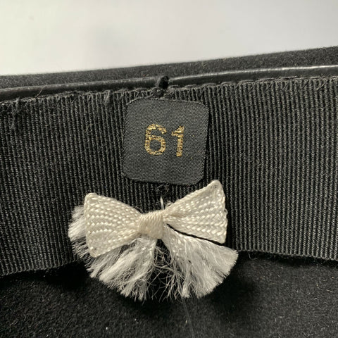 WORTH & WORTH Size 61 Black Hats