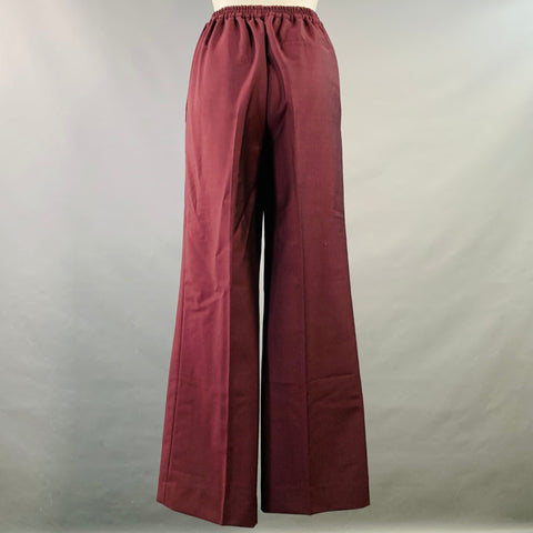 ACNE STUDIOS Size M Burgundy Wool Mohair Elastic Waistband Casual Pants