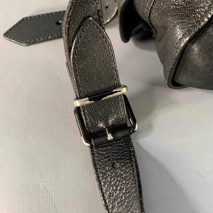 PROENZA SCHOULER PS1 Medium Black Leather Satchel Handbag