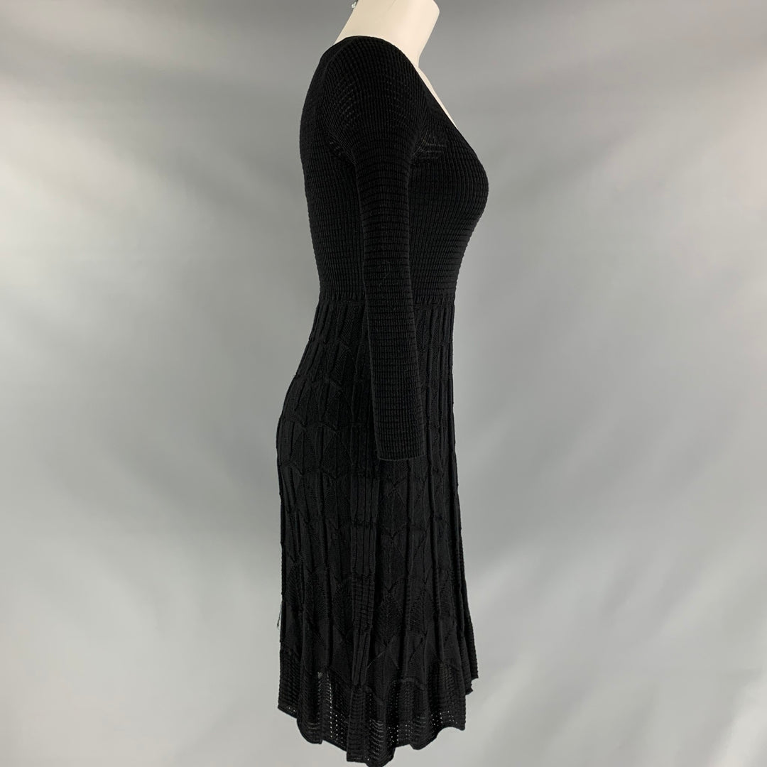 M MISSONI Size 6 Black Knit A-Line Dress – Sui Generis Designer Consignment