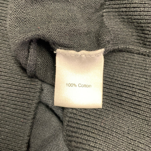 SAKS FIFTH AVENUE Size M Grey Charcoal Ombre Cotton V-Neck Cardigan