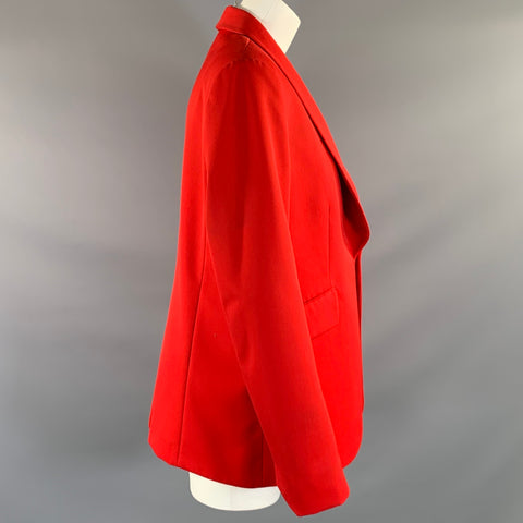 ZADIG & VOLTAIRE Size M Red Polyester Wool Jacket  Blazer